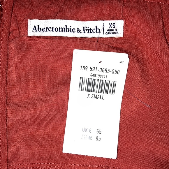 NWT Abercrombie & Fitch Slim Cut Out Midi Dress Size XS - Picture 4 of 5